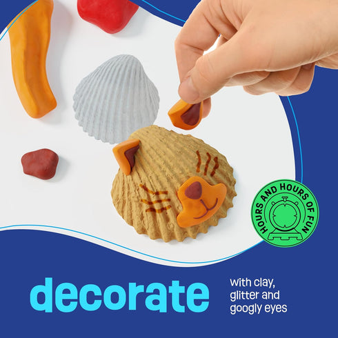 6-8, 8-12 6 7 8 9 10 11 12 Dan&Darci Kids Sea Shell Painting Kit - Arts & Crafts for Kids - Gifts for Boys and Girls