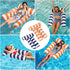 TIWISSES 2 Pack 4-in-1 Hammock 3 Hammock Swimming Inflatable Pool Floats Pool with Bottom Mesh Tubes Inflatable