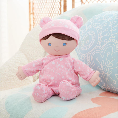 12 GUND Baby Sustainable Baby Doll, Plush Doll Made from Recycled Materials, for Newborns and Toddlers, Pink