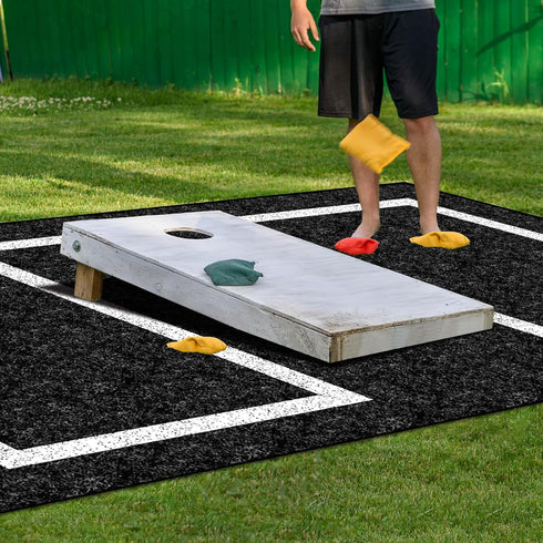 KEOHOLI 2 Packs 5 8 Cornhole Mats x Ft Felt Prevent Slipping Cornhole Pads for Cornhole Board Pitch Pads Cornhole Board