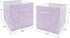 Set 2 Sweet Jojo Designs Purple Floral Rose Foldable Fabric Storage Cube Bins Boxes Organizer Toys Kids Baby Childrens