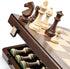 15" Set, 3" 2 Set A&A Magnetic Wooden Chess Handmade King Height Staunton Chess Pieces with Extra Queens, Folding