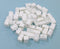 Plastic Houses: White Color Board Game Replacement House - 50 Pieces for Miniature Town & City Buildings