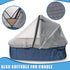 Mosquito Net for Baby Car Seats | Infant Car Seat Insect Mesh Net with Zipper | Universal Fit, Machine Washable - Gray