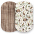 Pobibaby 2 Pack Premium Bassinet Sheets for Standard Bassinets, Ultra-Soft Cotton Blend, Wildlife