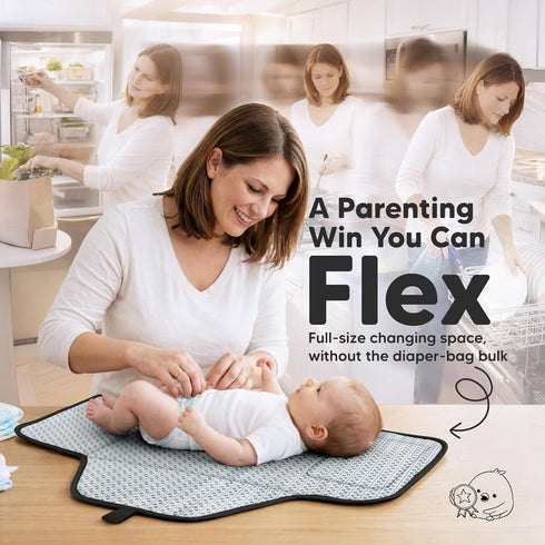 26 21 KeaBabies Portable Changing Pad for Baby, Travel x Wipeable, Waterproof, Foldable Baby Diaper Changing Mat