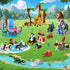 25 Set 8 Pack 6+ (1460PCS) HOGOKIDS Animals Zoo Building with Play Mat - Zoo Scene modules Blocks Toy for Easter