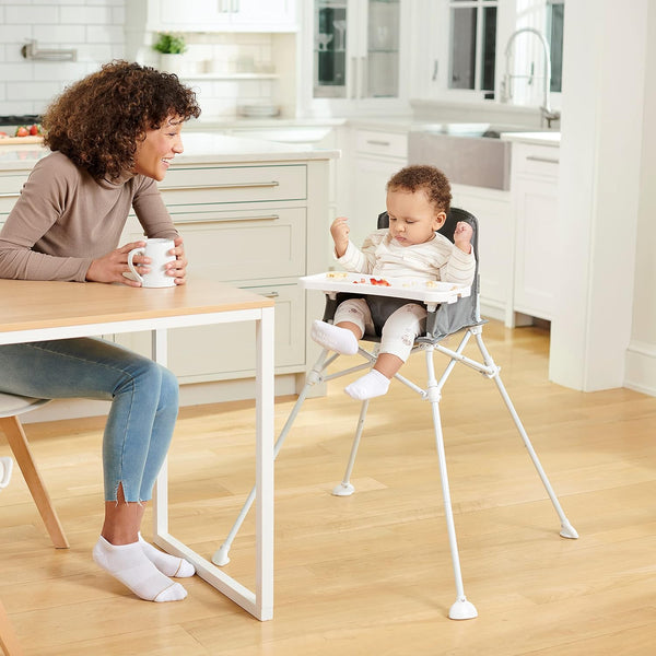 Regalo My High Chair, Portable Travel Fold & Go Highchair, Indoor and Outdoor, Bonus Kit, Includes Tray with Cup Holder