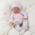 Reborn Baby Dolls - 16 Inch Realistic Newborn Girl, Lifelike Handmade Silicone Baby with Soft Weighted Body