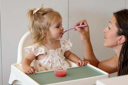 Smack Fun Silicone Placemats for Home and On-The-Go | Stain Resistant Non-Slip Toddler & Baby Mat | fits IKEA High
