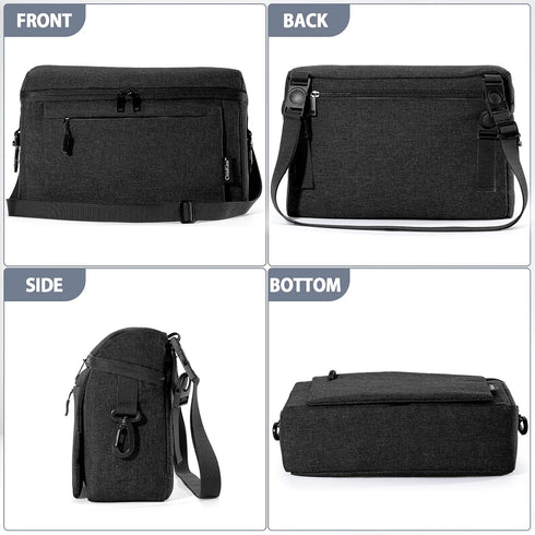 Universal Baby Stroller Organizer Large Space with Insulated Cup Holder Detachable Diaper Bag Adjustable Shoulder Strap