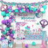Fiesec Mermaid Birthday Decorations 1 Year Old Girl, Mermaid 1st Party Decorations Backdrop