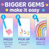 6+) Creativity for Kids Bubble Gem Super Sticker: Rainbow, Diamond Art Kits for Kids, Mini Craft Kit and Spring Crafts