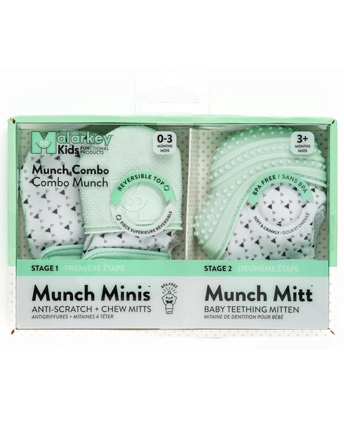 Mint Triangle Teether Combo by Malarkey Kids