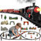 NIPLOOOW Train Set for Toddlers 3-5, Electric Alloy Train Toy with Realistic Sound,