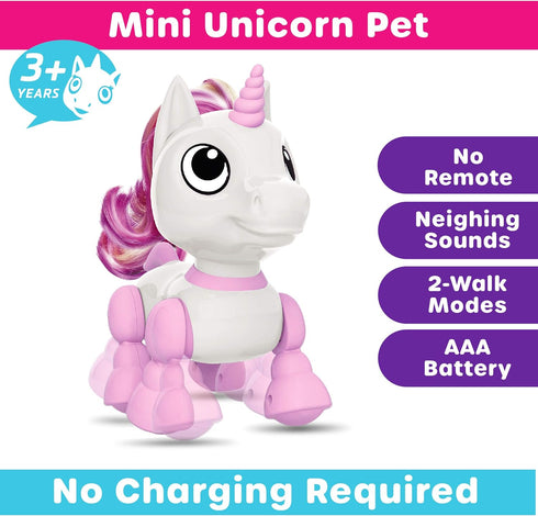 2pk Set (1) (1) Power Your Fun Robo Pets Unicorn Toy - Unicorns Gifts for Girls and Kids Unicorn Robot STEM Toy