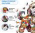 wudhank (M-10.6 11.4in-190pcs) Wooden Puzzles for Adult, Shih Tzu Dog Wooden Jigsaw Puzzle, Unique Wood Shape Cut