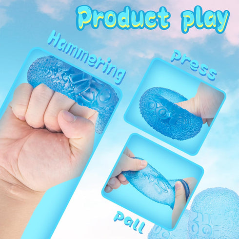 Soft Sensory Fidget Toy - Collectible Fudge Candy - Slow Rising Stress Balls Stretchy Fidget Ball for Anxiety Stress