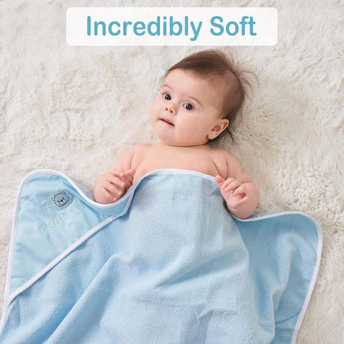 Set 6-Pack 28 28 Inch(Lion) Viviland Baby Towels and Baby Wash Cloths Hooded Baby Towels Baby Wipes Absorbent Bath Face