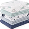 Susurration Baby Burp Cloths 5 Pack 100% Cotton Muslin Baby Washcloths 23.6