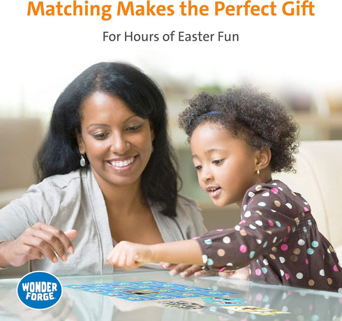 Wonder Forge Baby Animals Matching Game - Fun & Educational Memory Booster for Ages 3 to 5 - Ideal Easter Gift
