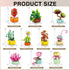10 Pack Set 990 Sawaruita Succulent Mini Plant Building Blocks for Adults - Pcs Flower Botanical Collection Home Office