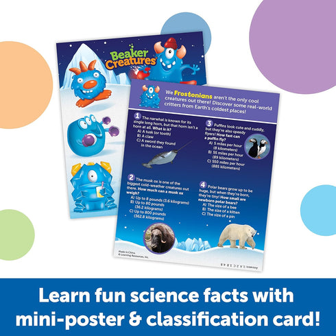 Learning Resources Beaker Creatures Fizzing Frost Reactor - 6 Pieces, Volcano Science Kit for Kids