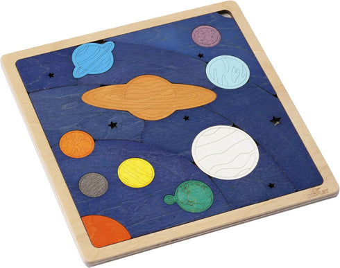 SOLAR SYSTEM and PLANETS Puzzle for Kids - 18 Piece Jigsaw Educational Toy and Gift for Boys Girls Ages 3+