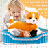 Honoson Nurturing Dog Stuffed Animal with Puppies Set, Nursing Mommy Dog Plush with 4 Baby Puppies