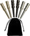 WE Games King-Sized Ultimate Cribbage Pegs, Set of 6 (2 Brass, 2 Silver, 2 Black)