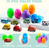 12 JOYIN Pcs Prefilled Easter Eggs with Toys, Plastic Eggs with Cute Pull Back Cars, Easter Basket Stuffers, Party