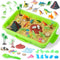 sikmcle Dinosaur Sensory Bin Toy for Toddlers and Play Sand Set for Kids