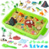 sikmcle Dinosaur Sensory Bin Toy for Toddlers and Play Sand Set for Kids