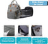 Sweet BB Backpack Baby Diaper with Changing Pad, Waterproof, USB Port, Large Capacity (Gray)