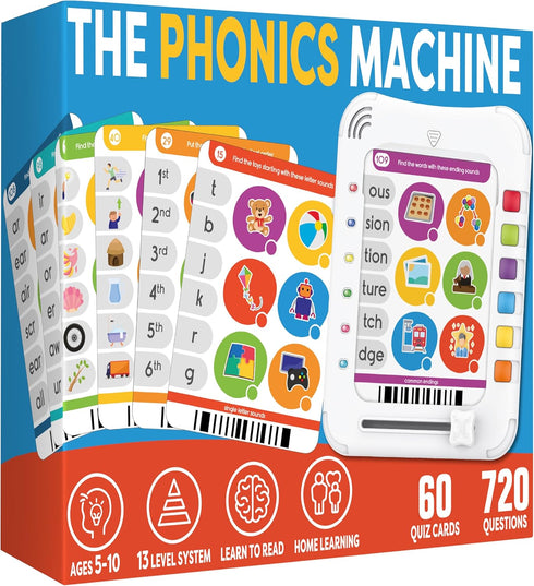 Phonics Machine Learning Pad - Electronic Reading Game for Kids Age 5-11