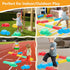 Balance Beams Stepping Stones for Kids - 12 Pcs Turtle Jumping Stones, Toddler Obstacle Course Coordination Game Toys
