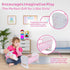 Baby Doll Crib Toy Wooden Play Rocking Cradle with Mattress Pillow & Blanket for 18” Doll