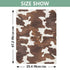 Dalzium Brown and White Cow Print Car Seat Cover Baby, Carseat Canopy Cover for Girl Boy, Breathable Baby Carrier Cover