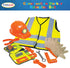 Set 3 6 Dr. STEM Toys Construction Worker Roleplay Costume with Hat, Tools, Tool Belt, Gloves, and More - Orange