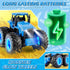 BAYSING 3, 4, 5, 6, 7 Remote Control Monster Tractor Toy for years old, Blue Light Up Monster Trucks Toy with LED