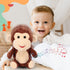 Talking Monkey Electric Plush Toy - Easfan Repeat What You Say Nodding Funny Interactive Buddy for Kids Toddlers,