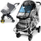 Stroller Rain Cover and Baby Stroller Mosquito Net, Universal Waterproof Windproof Protection Set