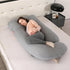 Soft Pregnancy Pillows for Sleeping Support for Back, Belly, HIPS, Legs, J Shaped Full Body Maternity Pillow