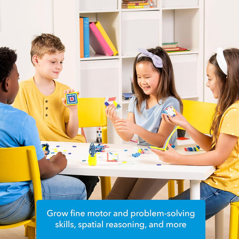 Set, 3D 400 PLUS PLUS Learn to Build Interlocking Mini Building Blocks, Puzzle Construction Stem Toy for Kids - Glow