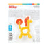 Nuby Silicone Geo Zoos Teether, Giraffe Teething Toy for Babies 3+ Months, Soothes Sore Gums