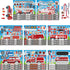 T-Antrix 24 Sheets Make Your Own Fire Truck Sticker Make A Face Stickers