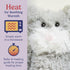 warmies Junior Microwavable & Weighted Stuffed Animals, Cat - Heated Stuffed Animal Plushie for Warmth & Comfort - Cute