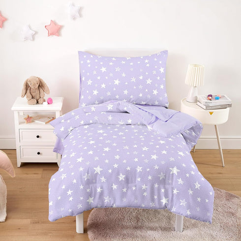 Wake In Cloud - Toddler Bedding Set for Boys Girls, Cute Star
