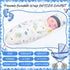 VitalCozy 6 Pack Set 3-7 Lbs) Cotton Baby Swaddle Blanket Wrap with Matching Hat - Preemie Receiving Blanket