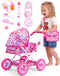 BABESIDE Baby Doll Stroller Set for 1012 Inch Dolls Only, 10-Piece Doll